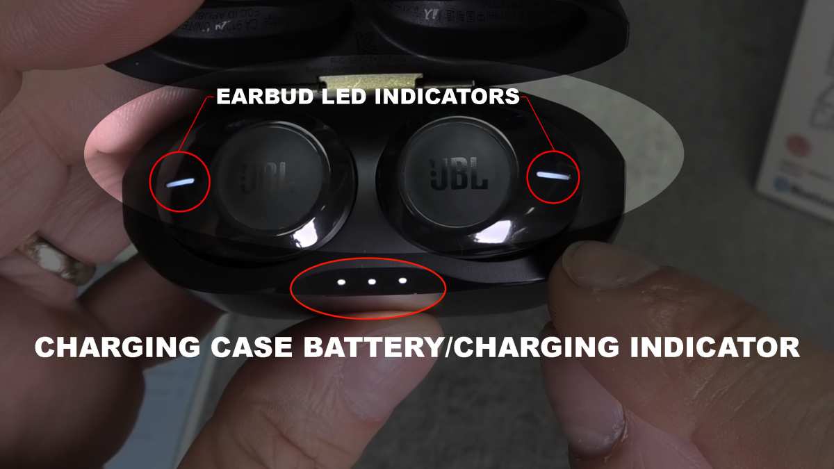 bluetooth earbuds in pairing mode