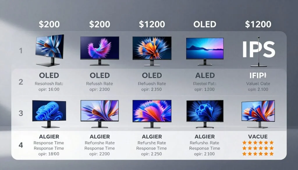 budget monitor price comparison