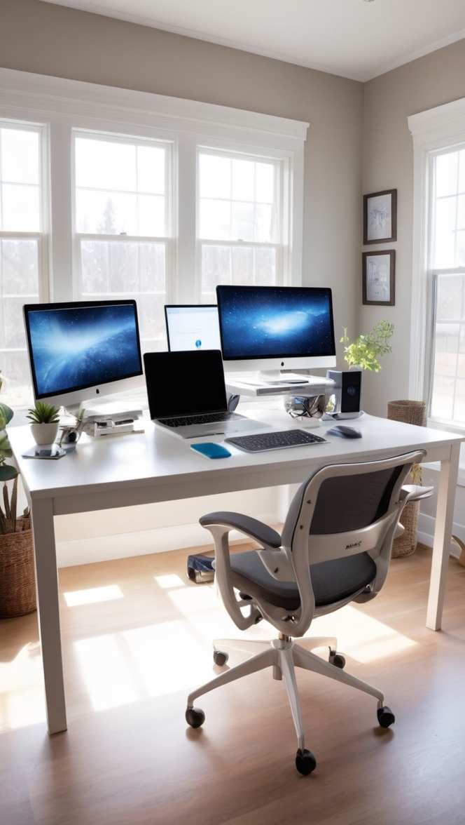 budget monitor setup for office work