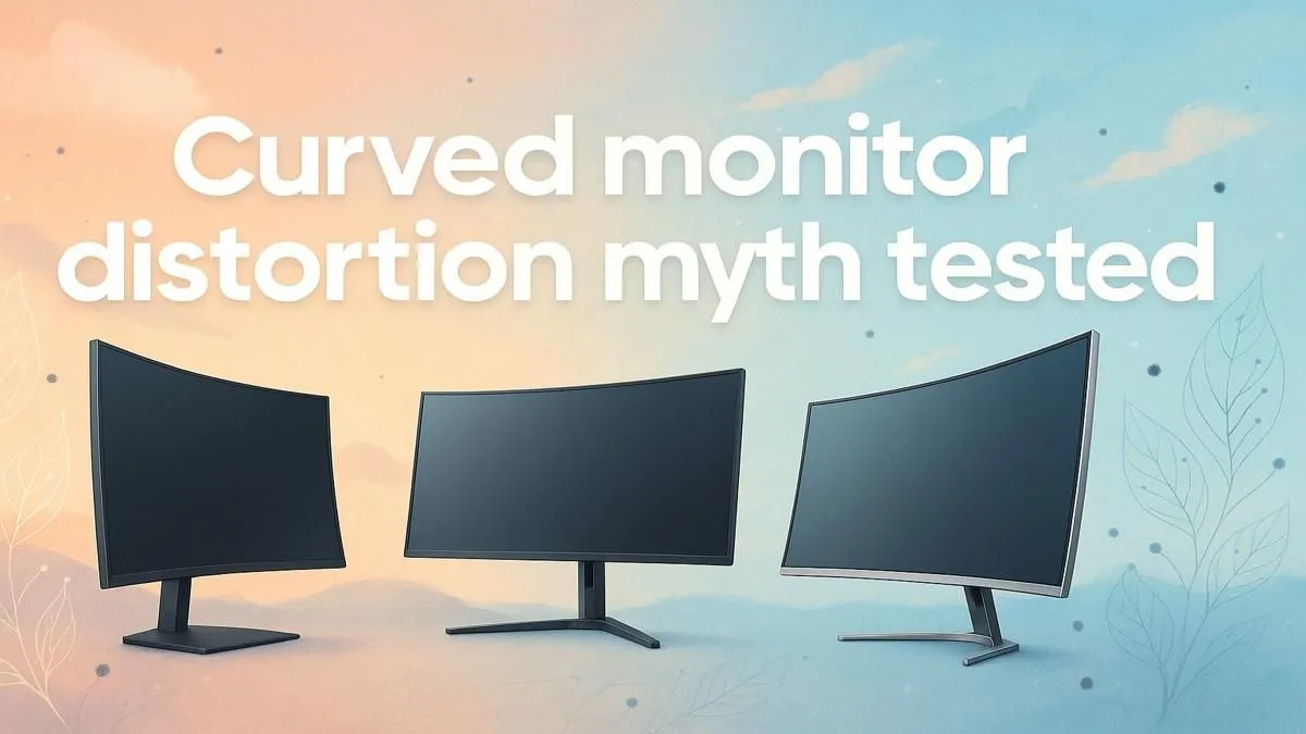 camera facing curved monitor distortion