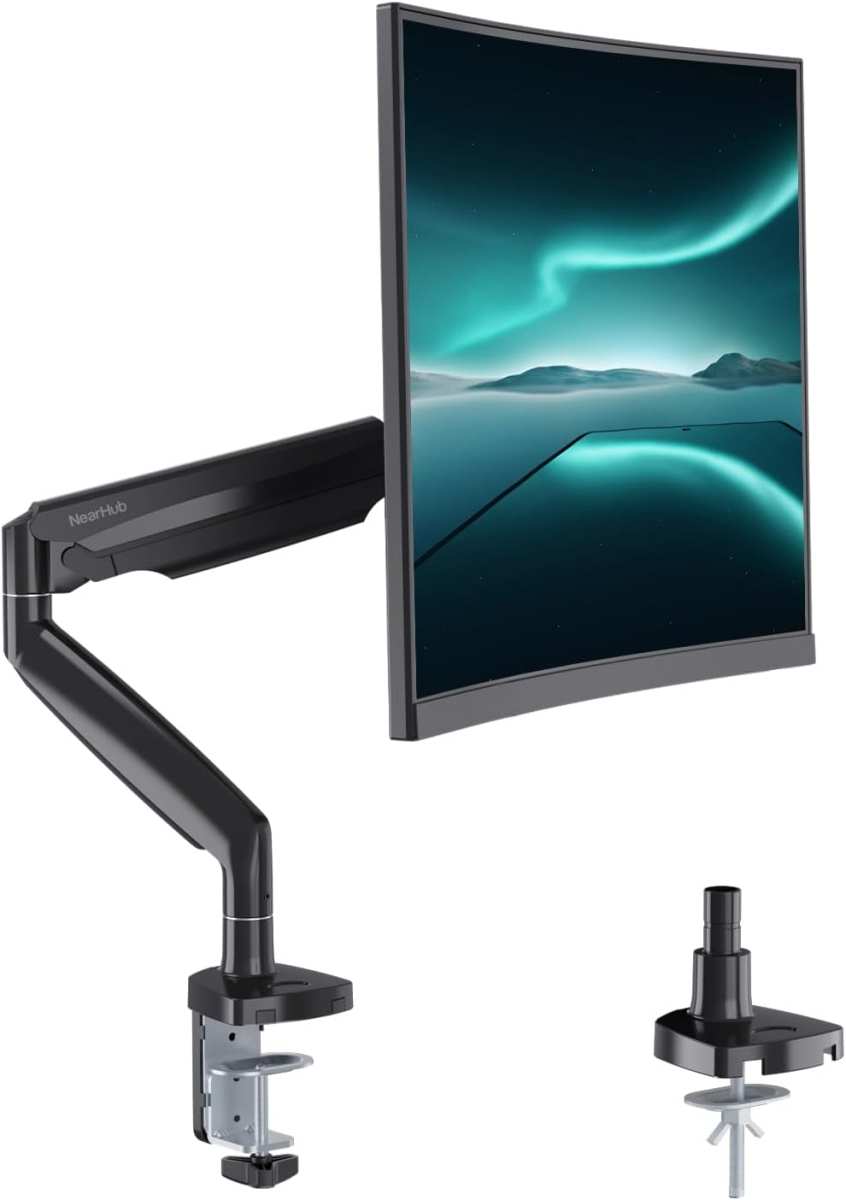 can curved gaming monitors be mounted