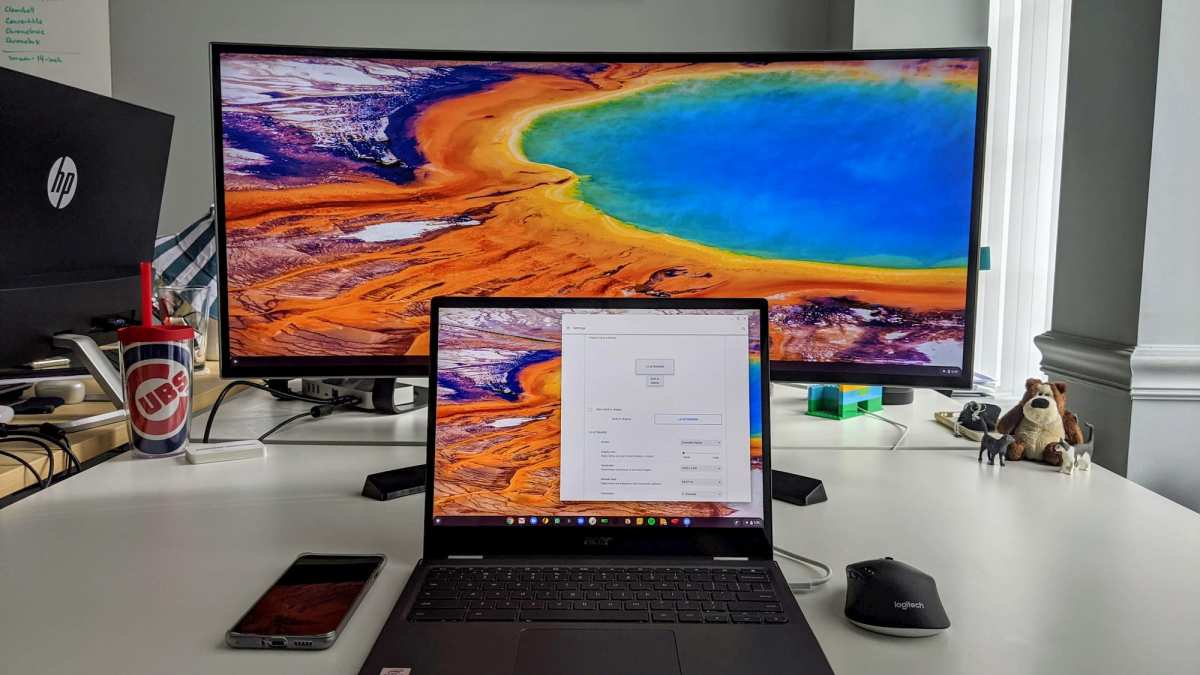 ChromeOS external touchscreen display settings