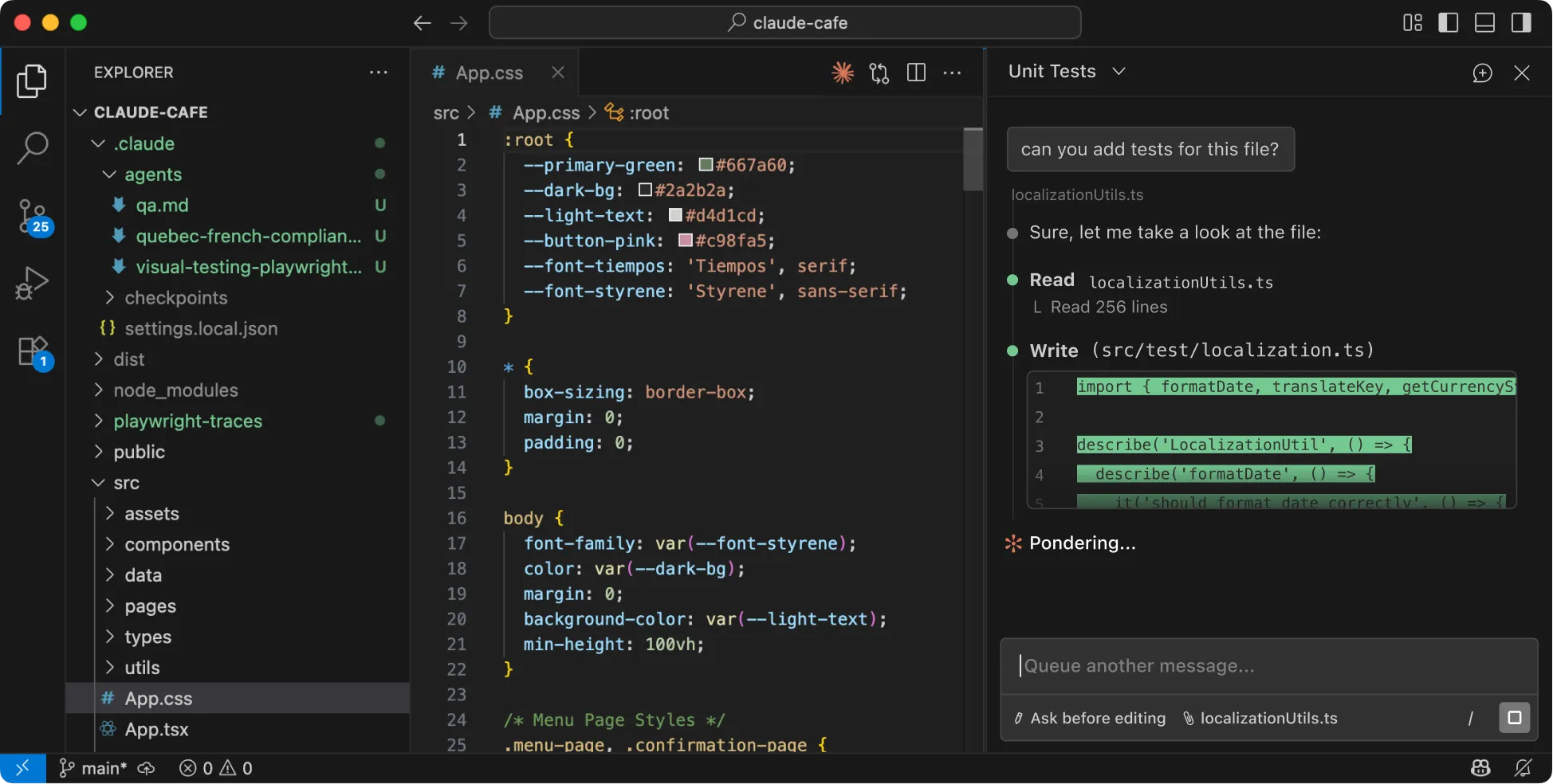 Claude AI coding assistant