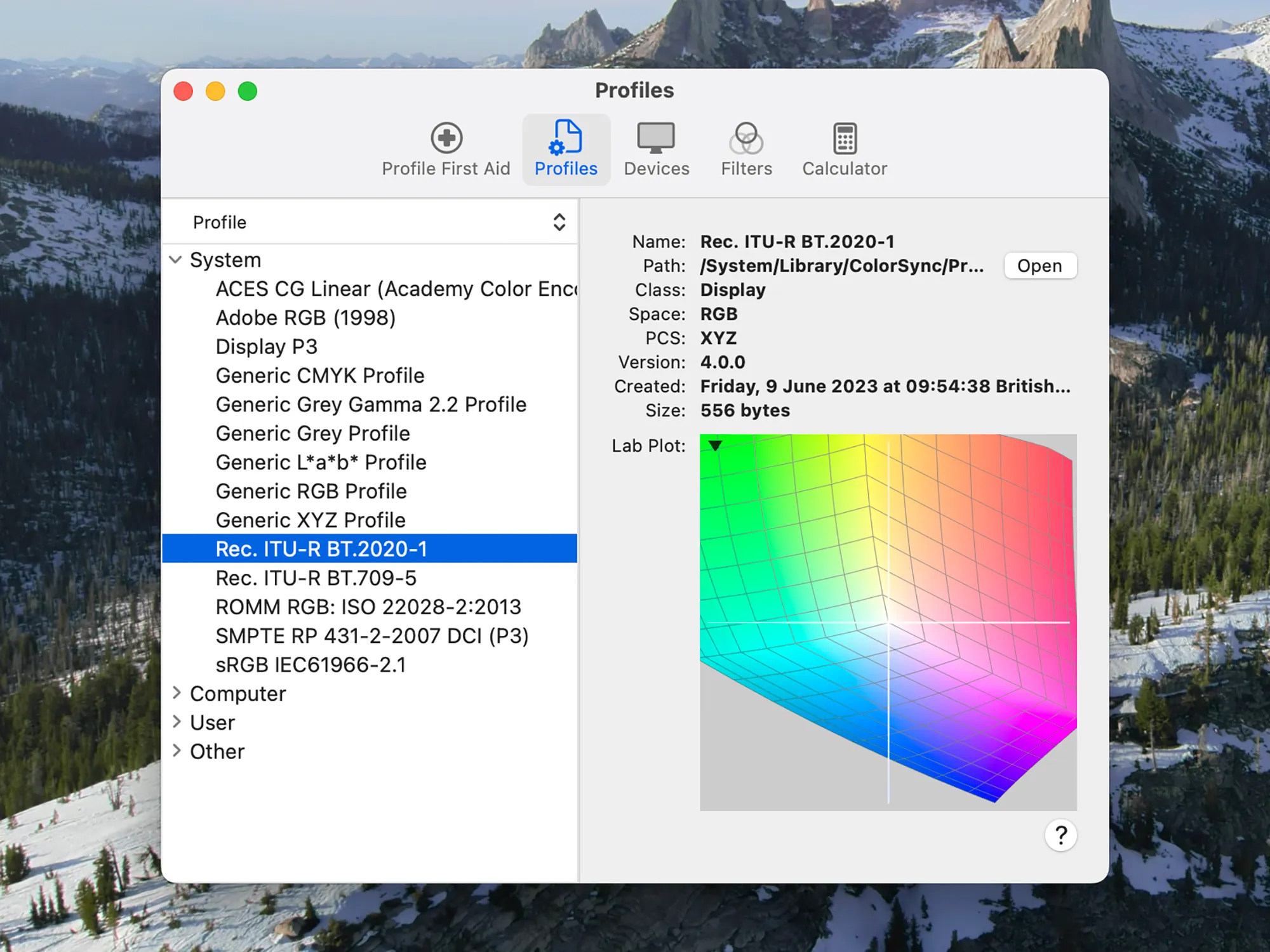 color calibration hardware on IPS monitor