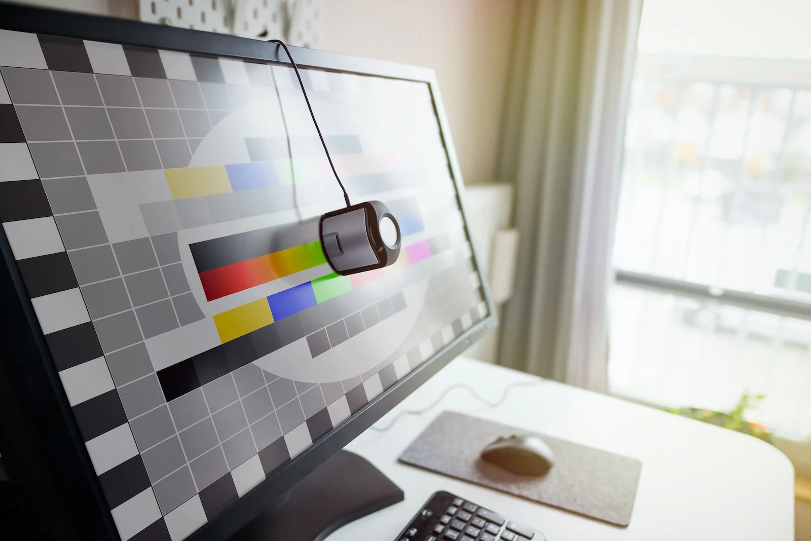 color calibration hardware on USB-C monitor