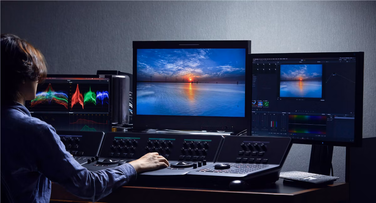 color grading HDR video editing suite