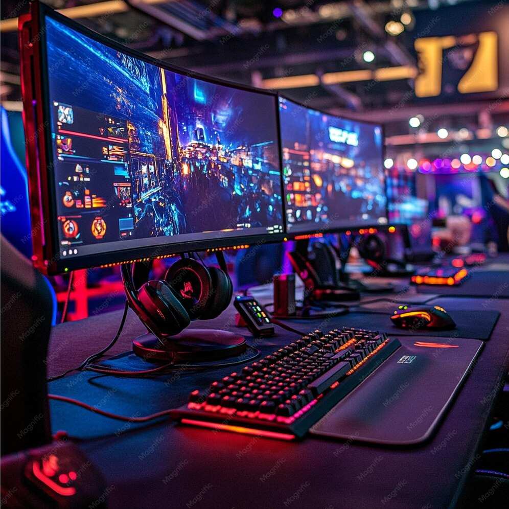 competitive FPS gaming monitor setup