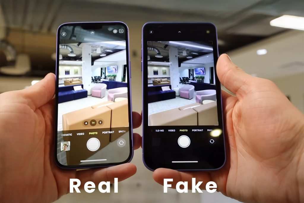 counterfeit smartphone comparison