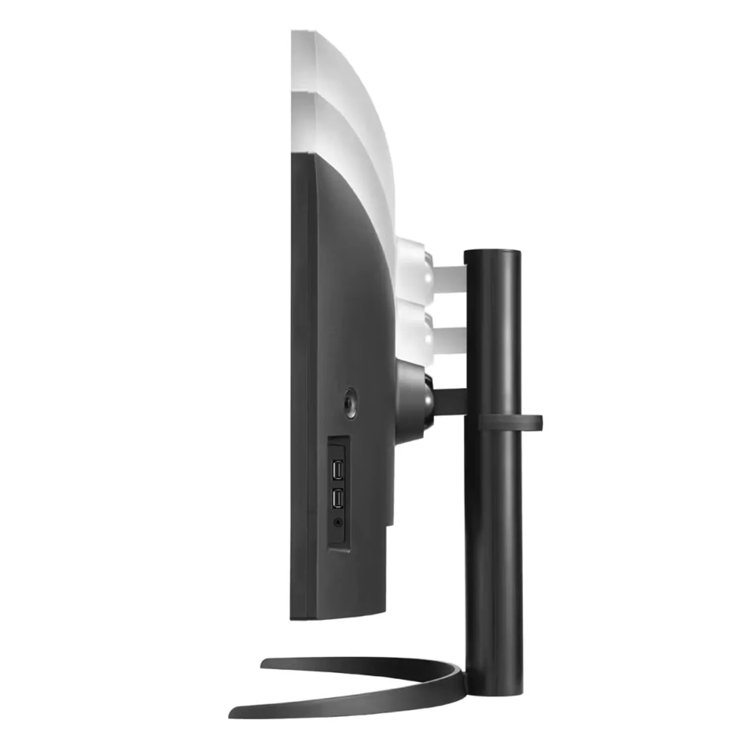 curved monitor side view