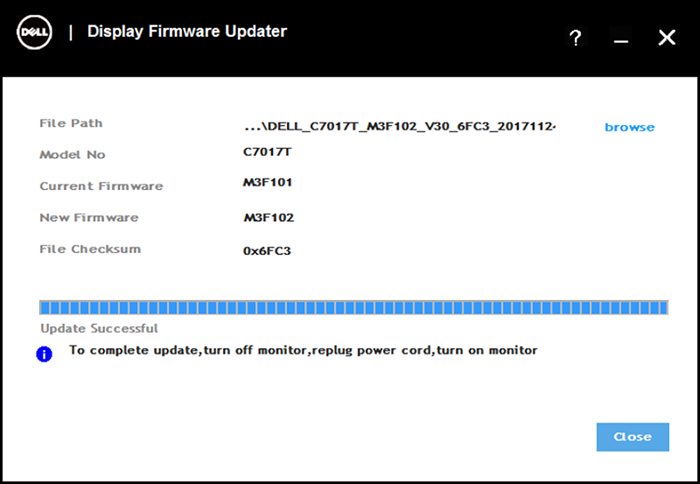 Dell monitor firmware update USB