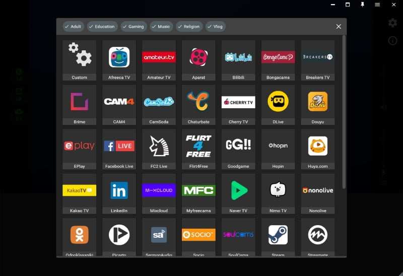 Desktop browser with picture in picture window