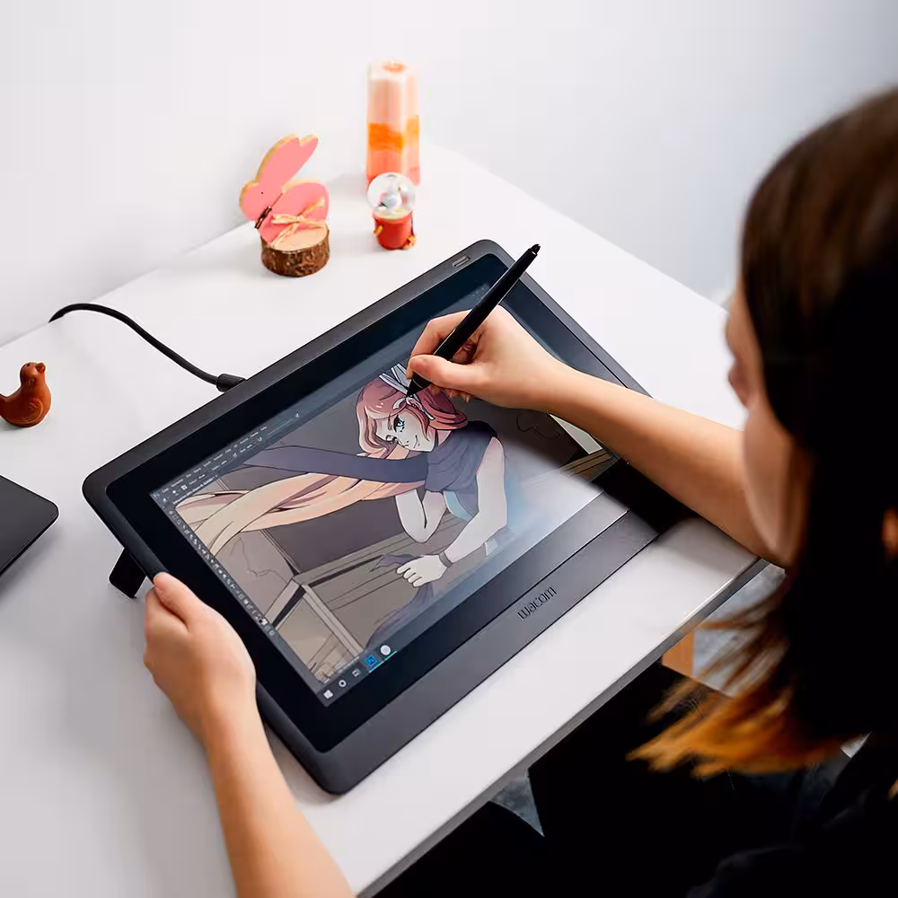 digital artist using pen display