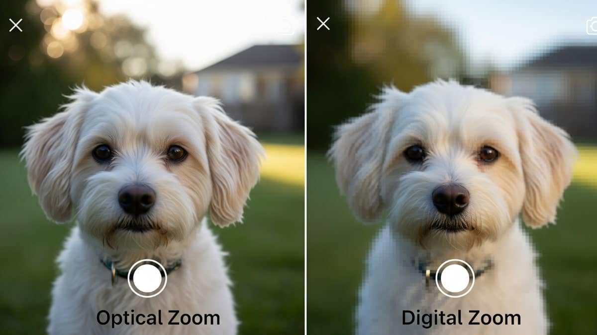 digital zoom vs optical zoom comparison