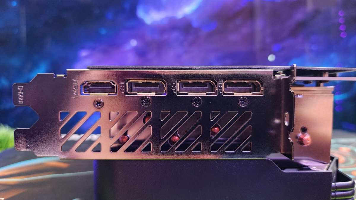 DisplayPort and HDMI ports on graphics card