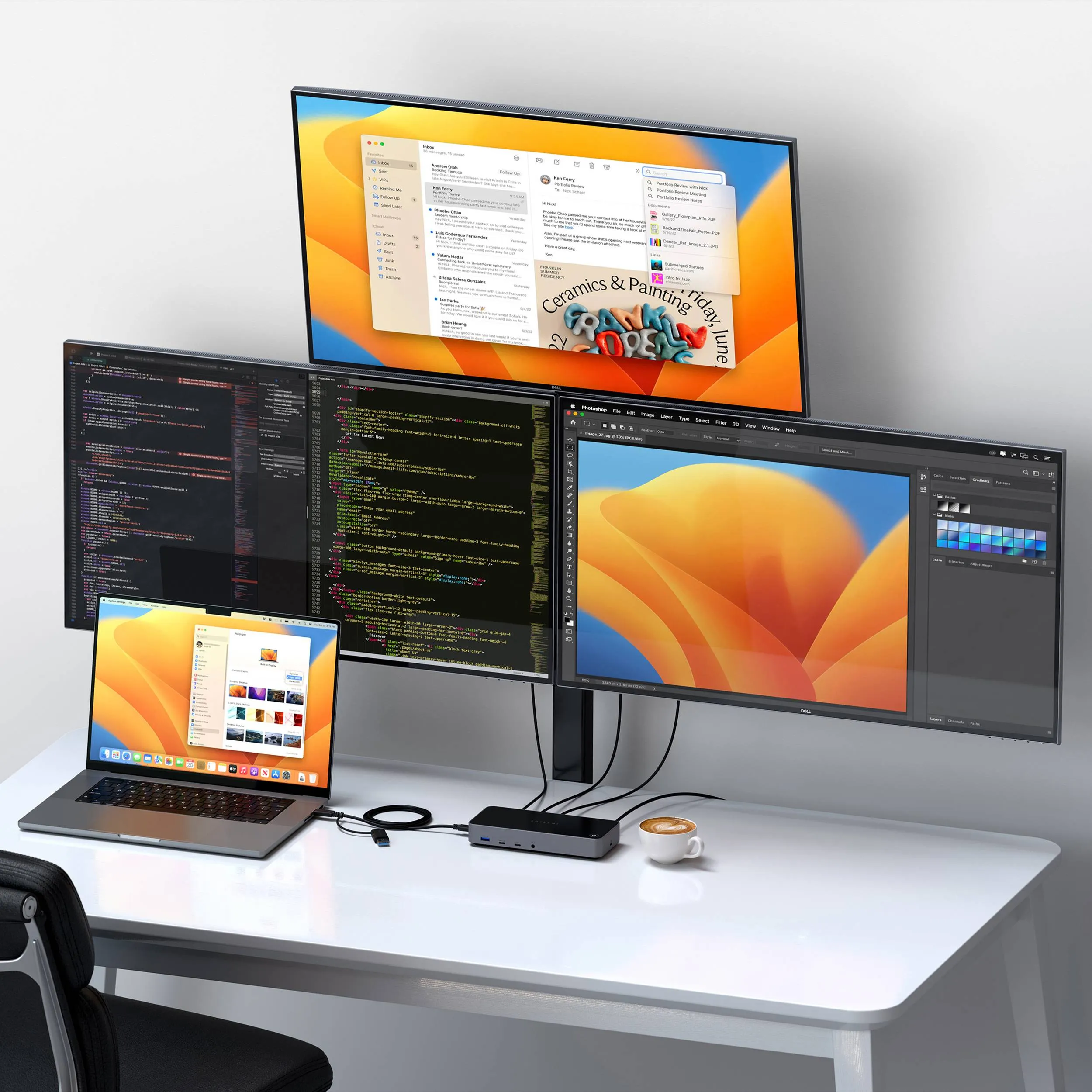 docking station cable connections