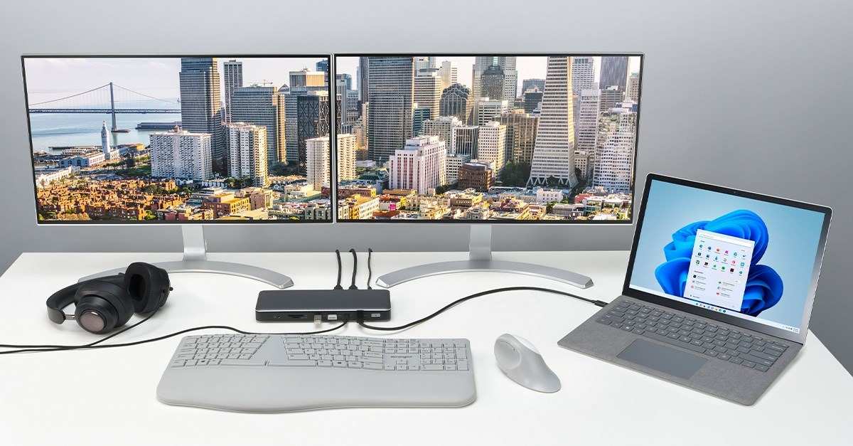 docking station for laptop monitor setup