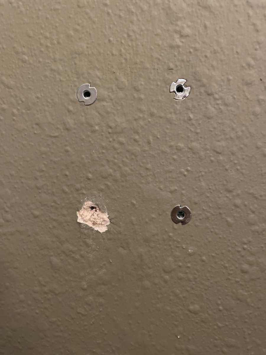 drywall anchor failure hole