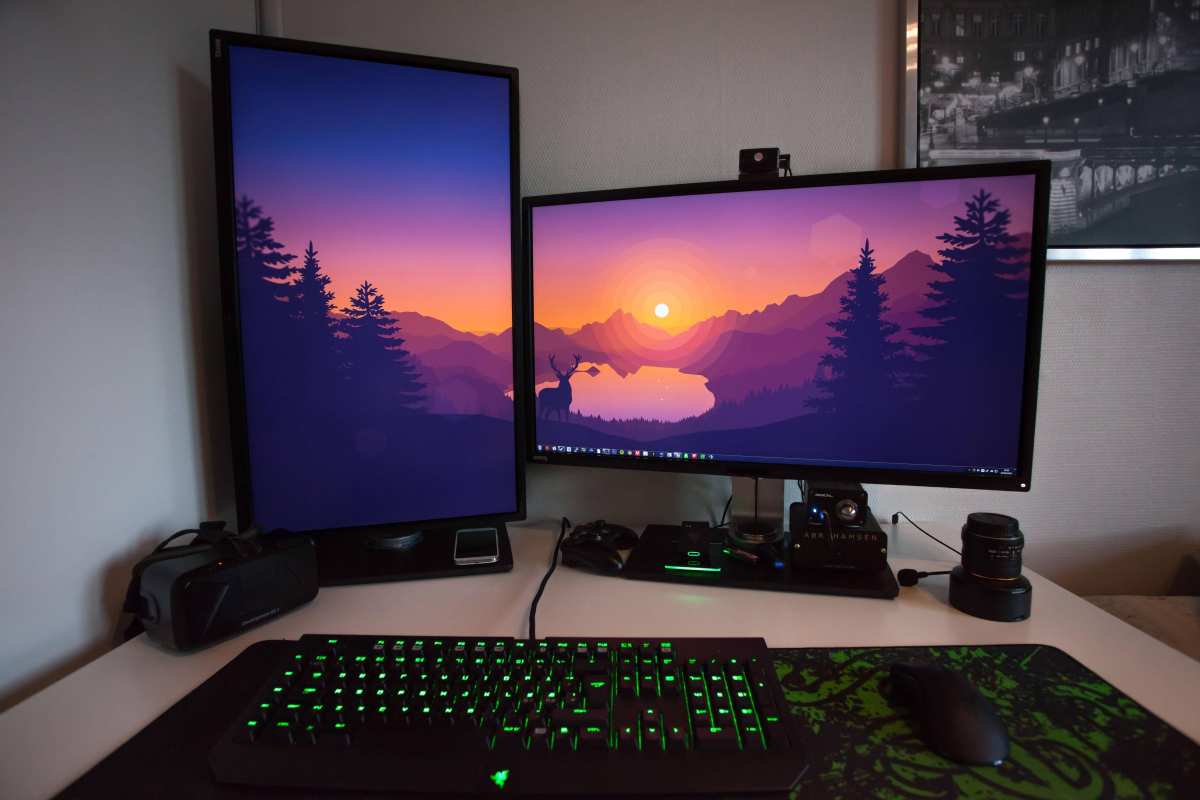 dual monitor setup power consumption