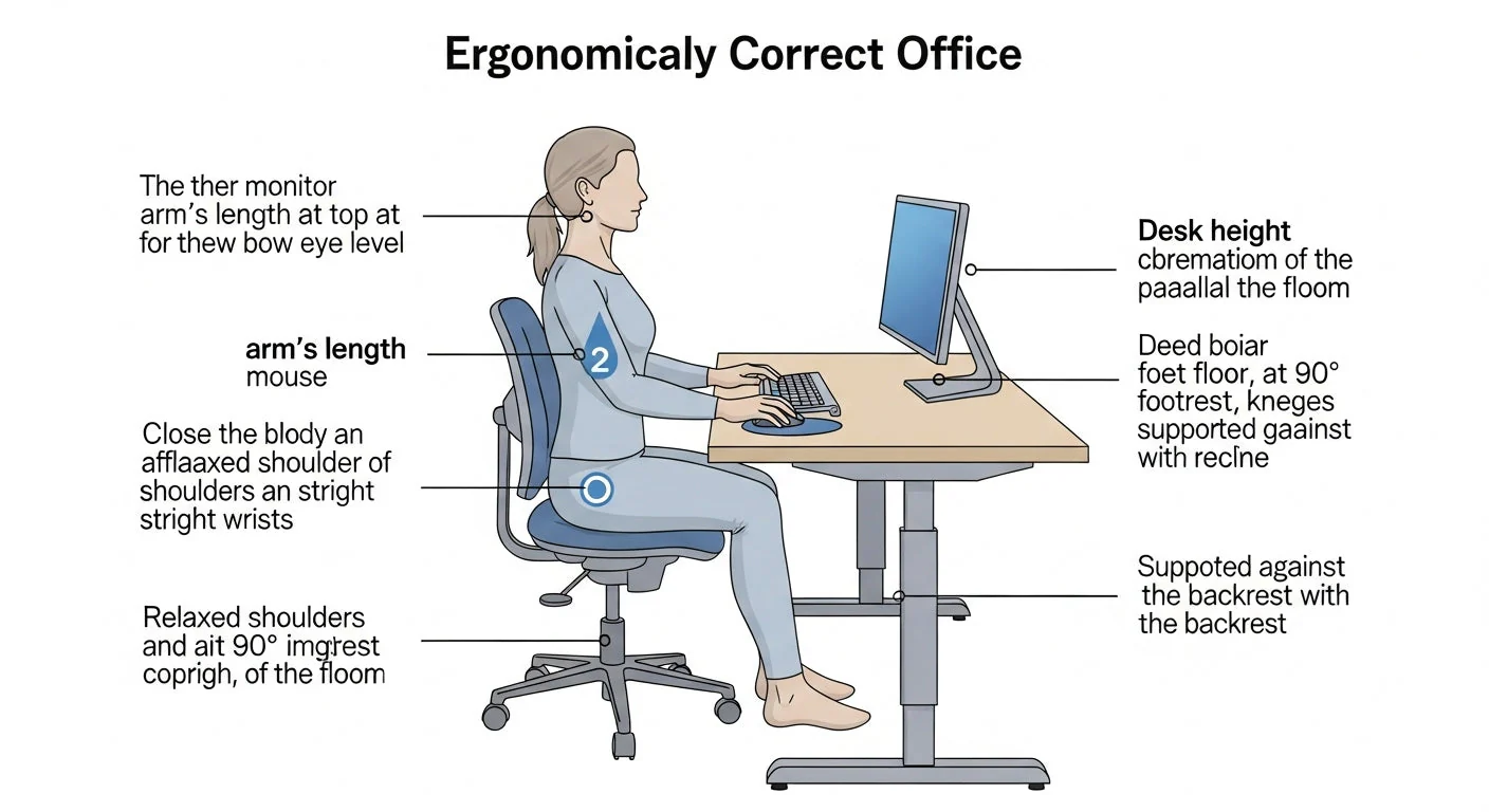 ergonomic monitor setup