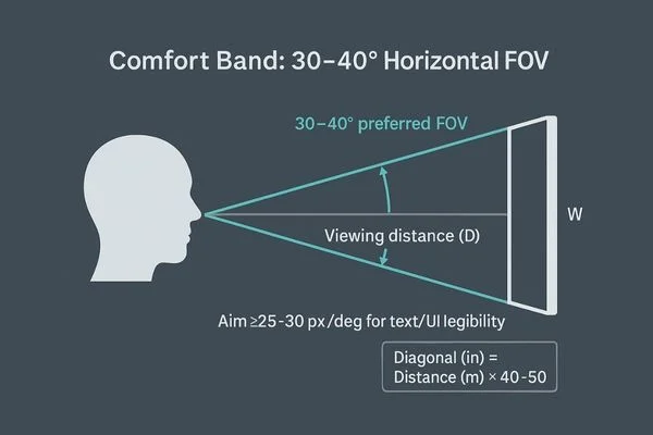 field of view diagram 27 inch