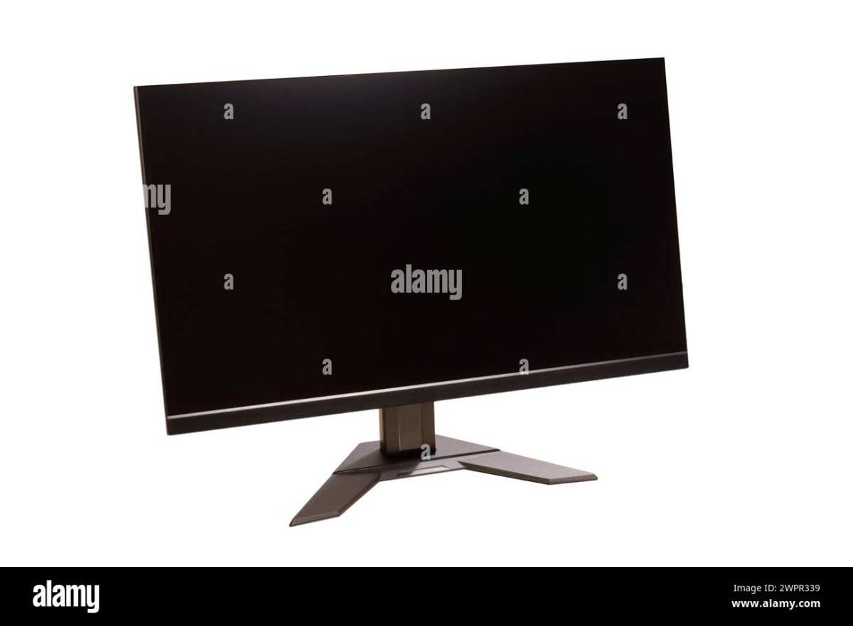 flat gaming monitor front view