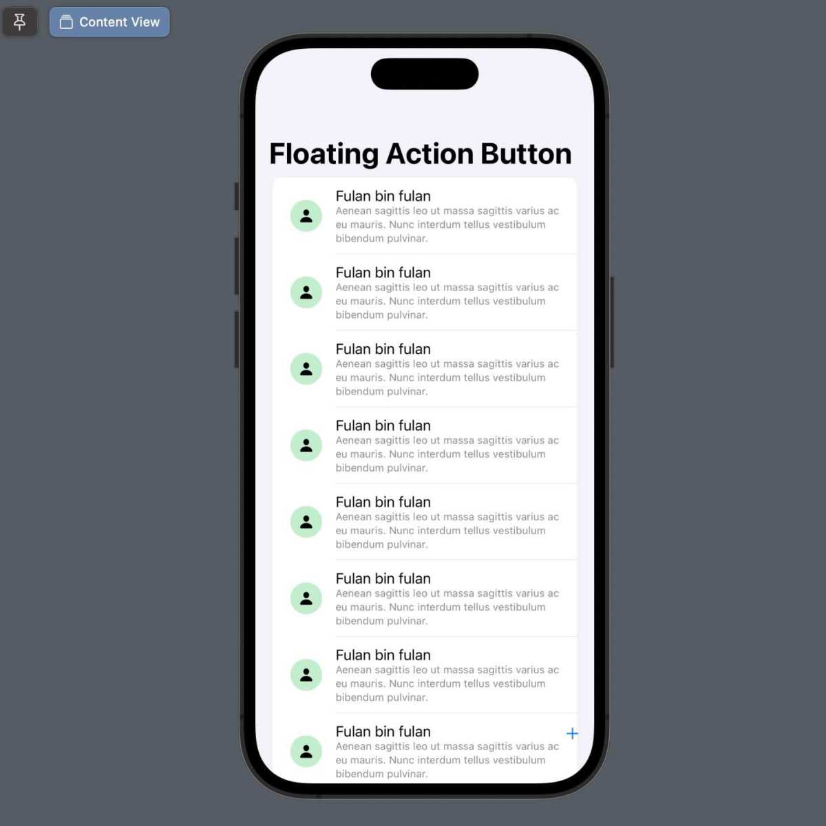FloatingActionButton elevation shadow Android