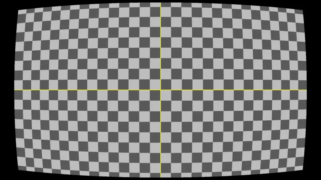 geometric distortion test grid