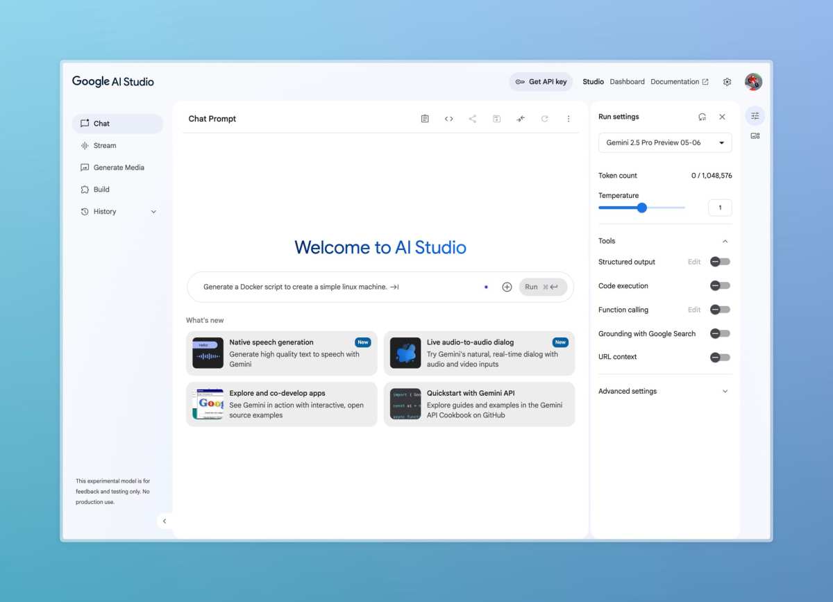 Google AI Studio API