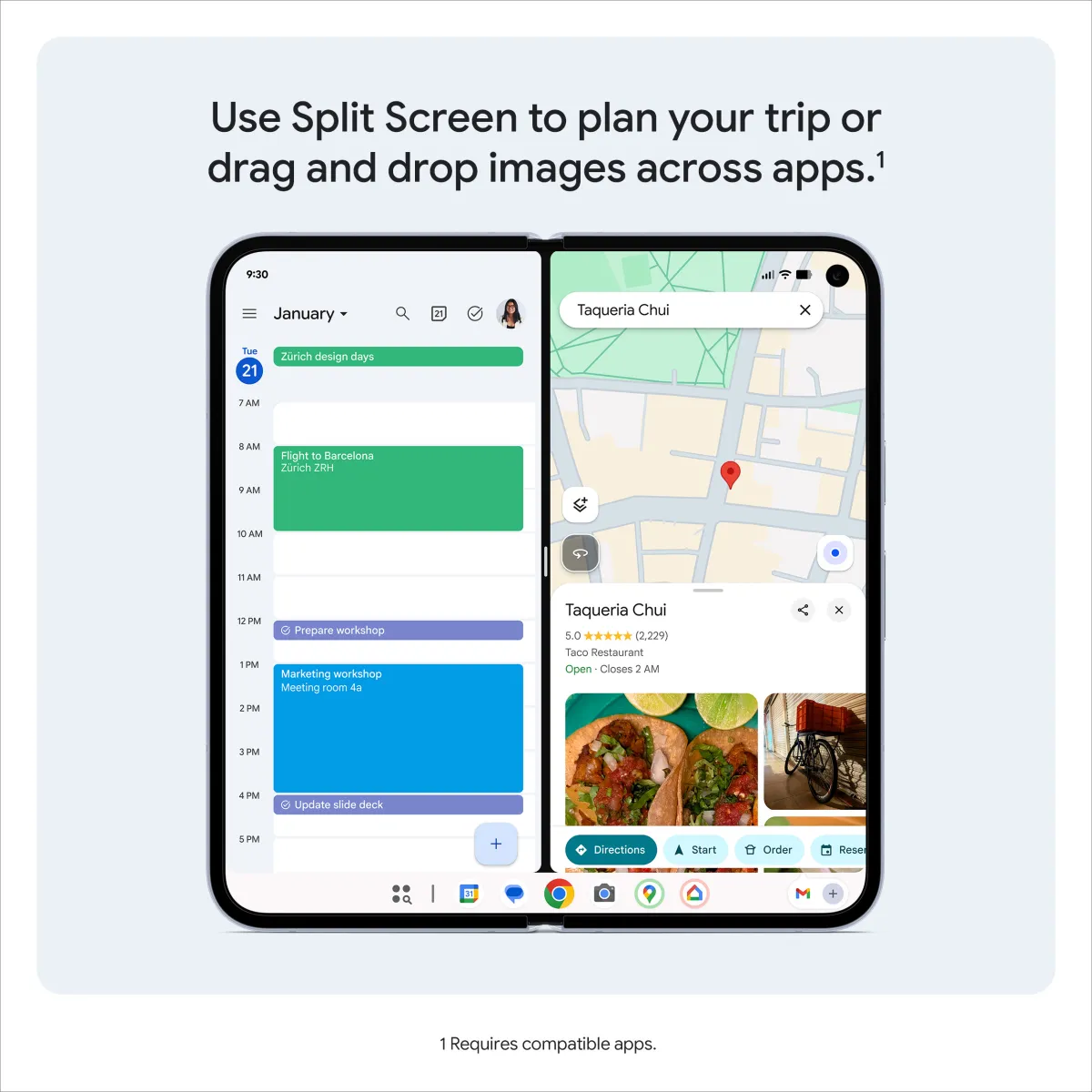Google Pixel split screen
