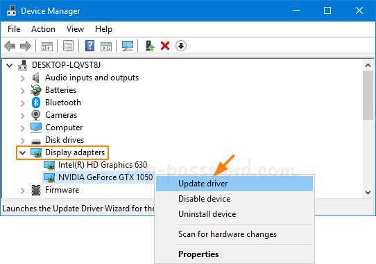 GPU driver installation on graphics card