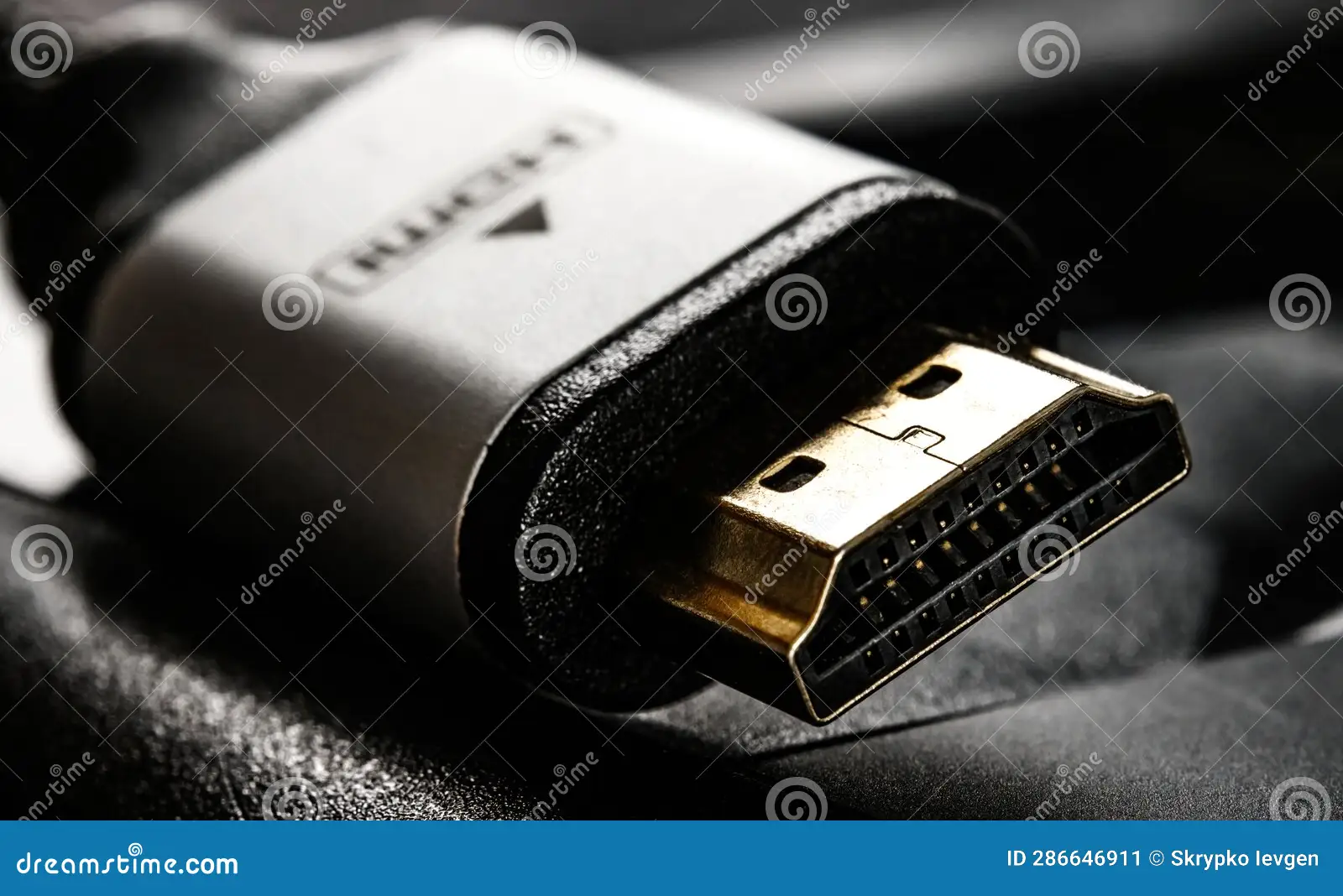 HDMI 2.1 cable close up