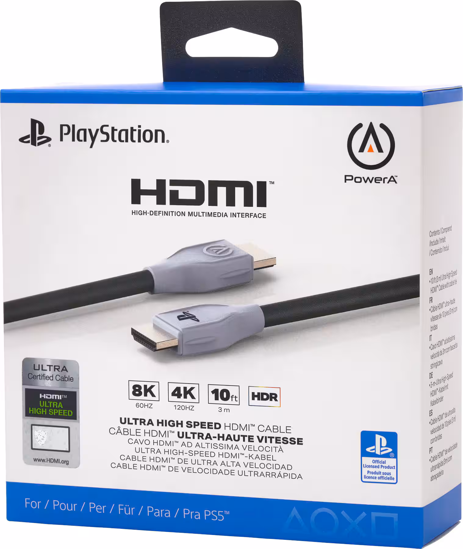 HDMI 2.1 cable PS5 console