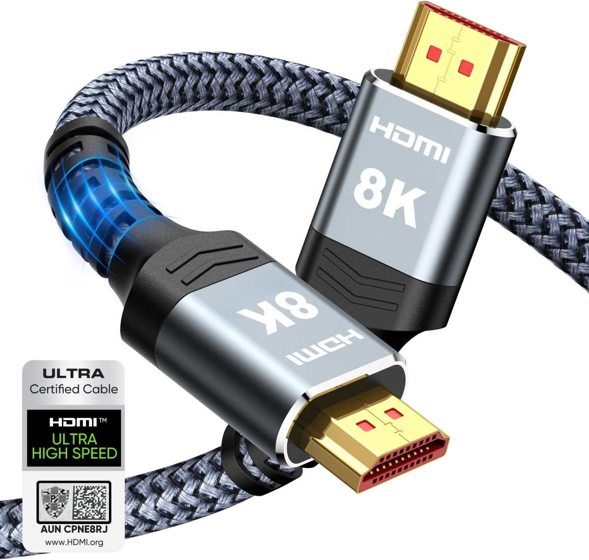 HDMI 2.1 Ultra High Speed certified cable