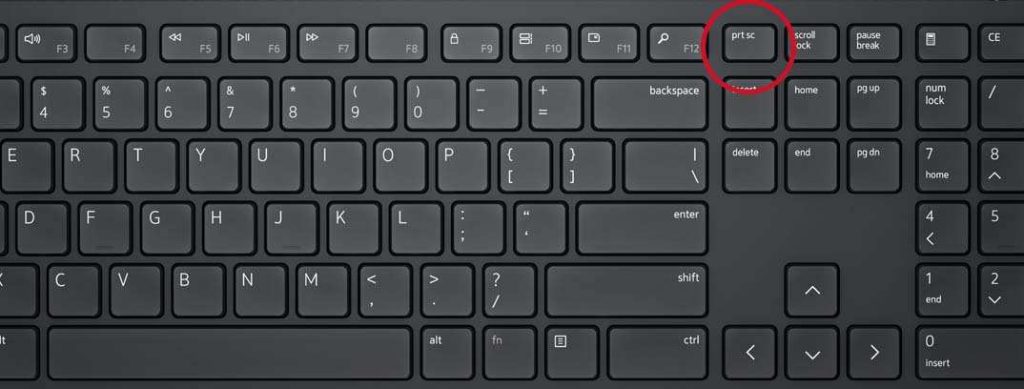 How do we do a screenshot on a laptop?