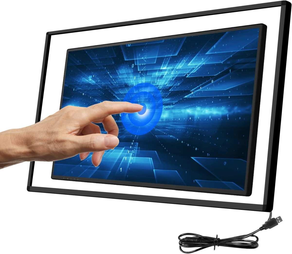 infrared touchscreen frame bezel