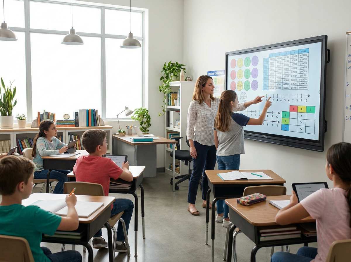 interactive flat panel classroom