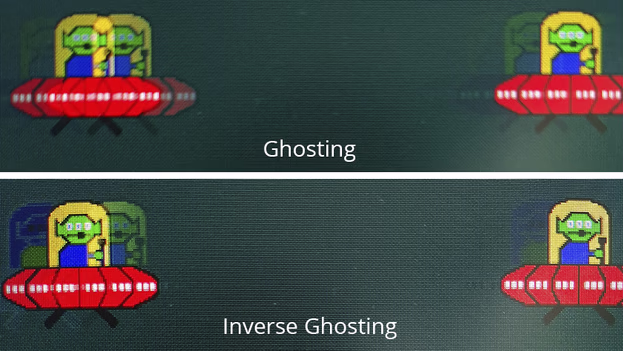 inverse ghosting overshoot artifact