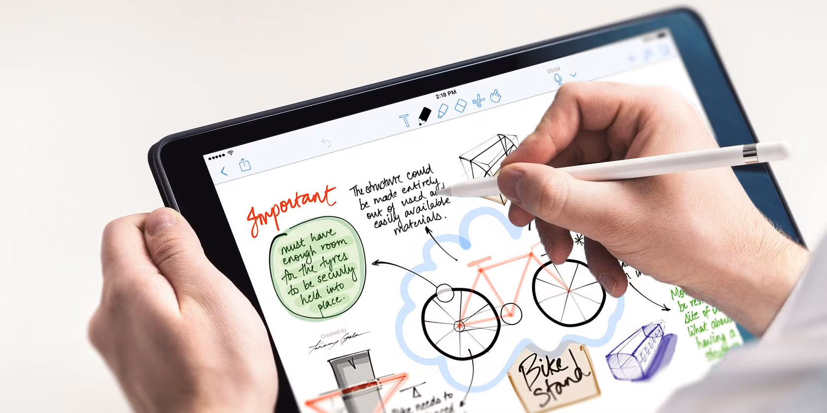 iPad Pro with Apple Pencil note taking