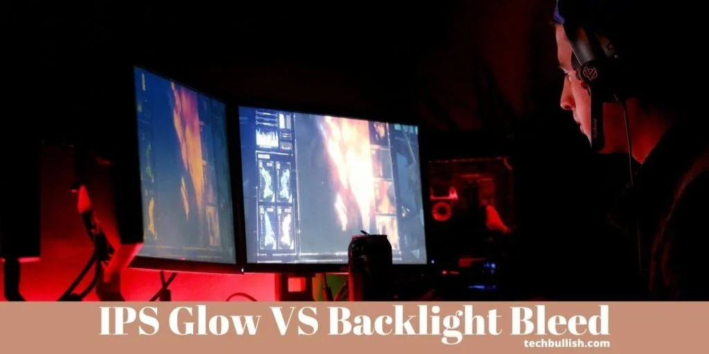 IPS glow on monitor