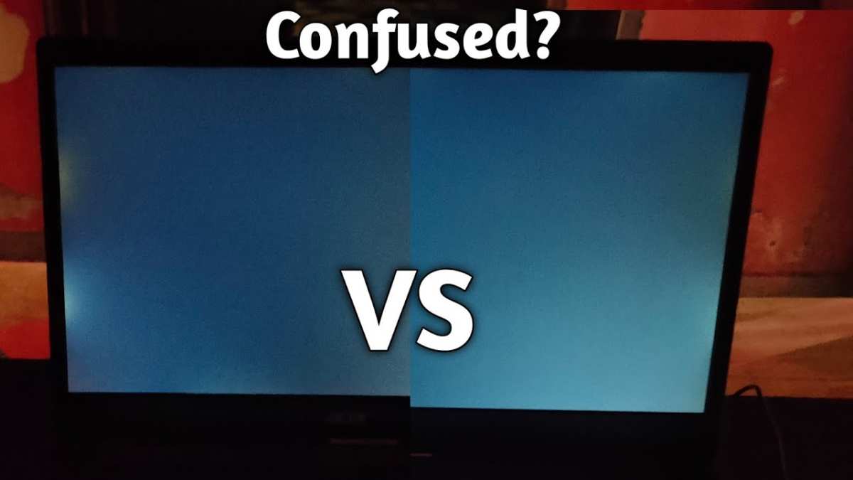 IPS glow vs backlight bleed comparison