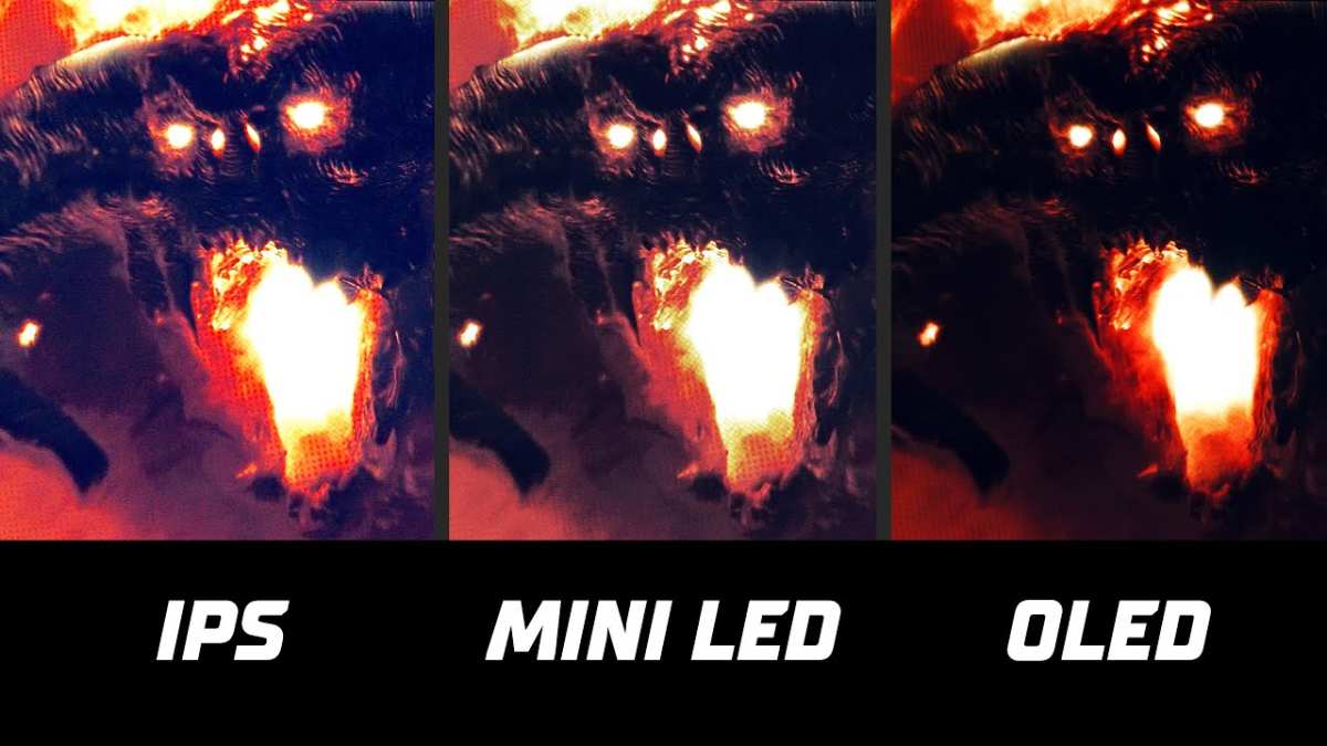 IPS vs OLED vs Mini LED comparison