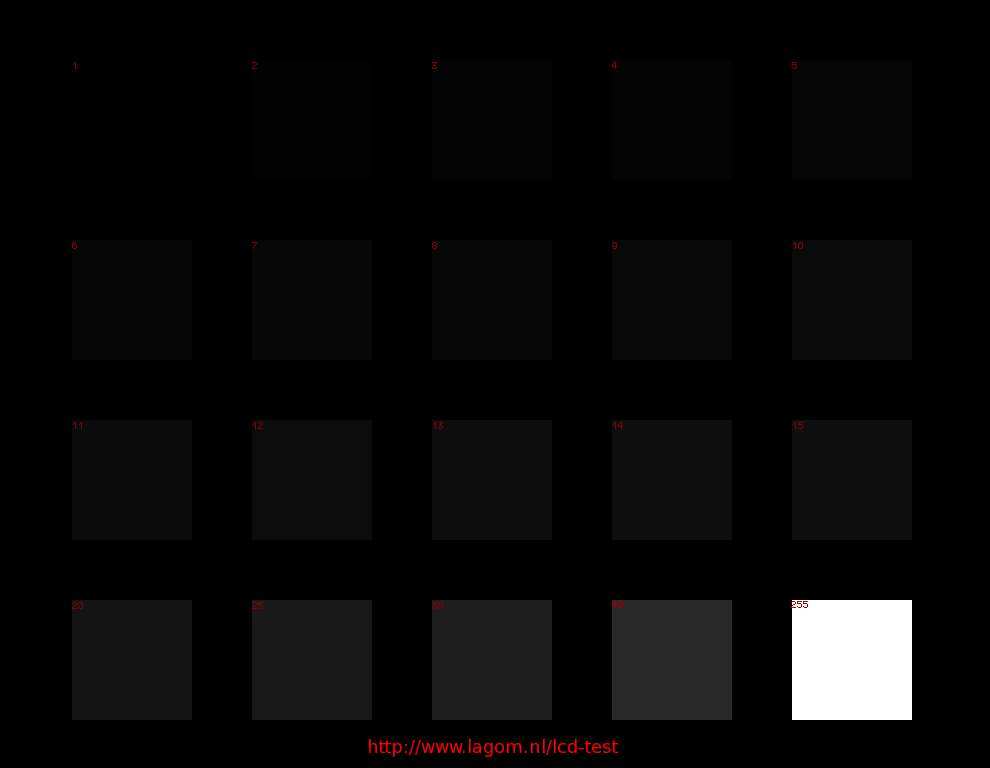 Lagom LCD monitor test calibration page