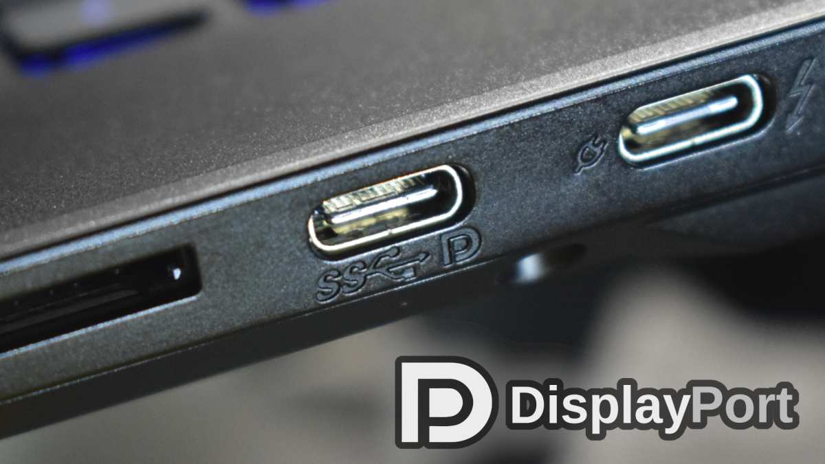 laptop USB-C port symbols