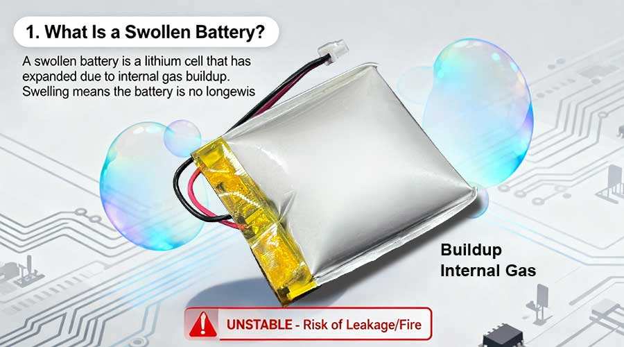 li-ion battery swelling hazard