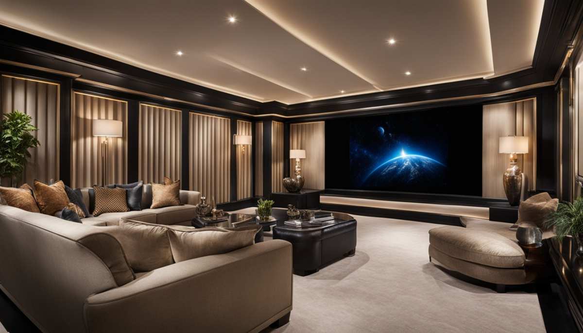 luxury home cinema installation