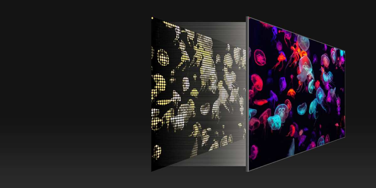 MicroLED per-pixel dimming vs FALD backlight blooming