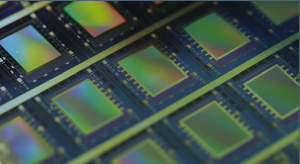 microLED pixel close up