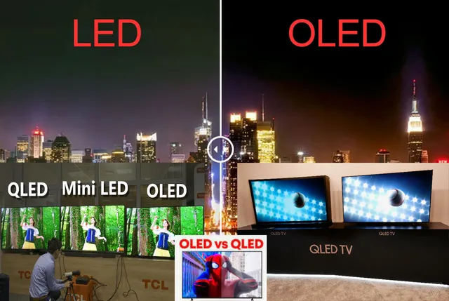 microLED vs QLED black level