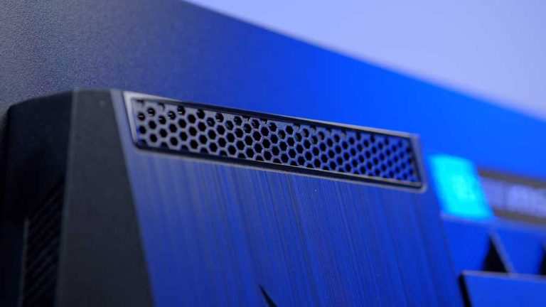 mini LED monitor heat dissipation rear panel