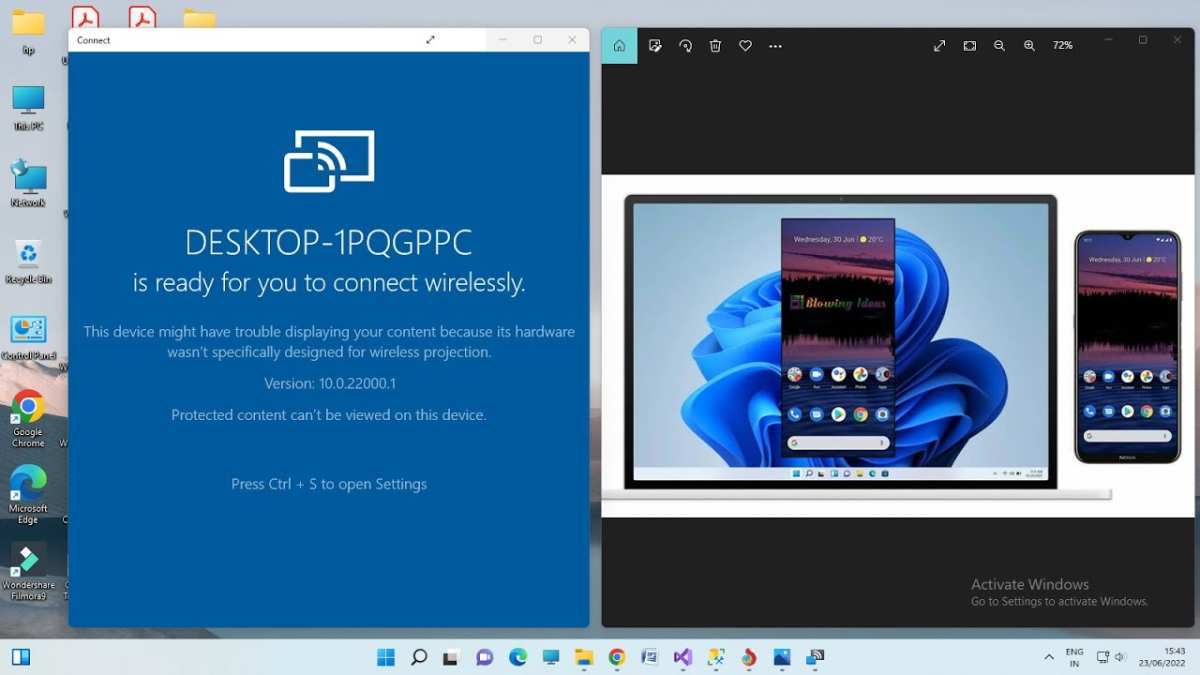 Miracast setup Windows